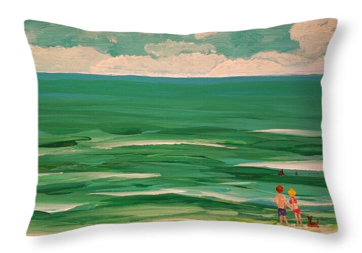 Beware of Sharks - Throw Pillow