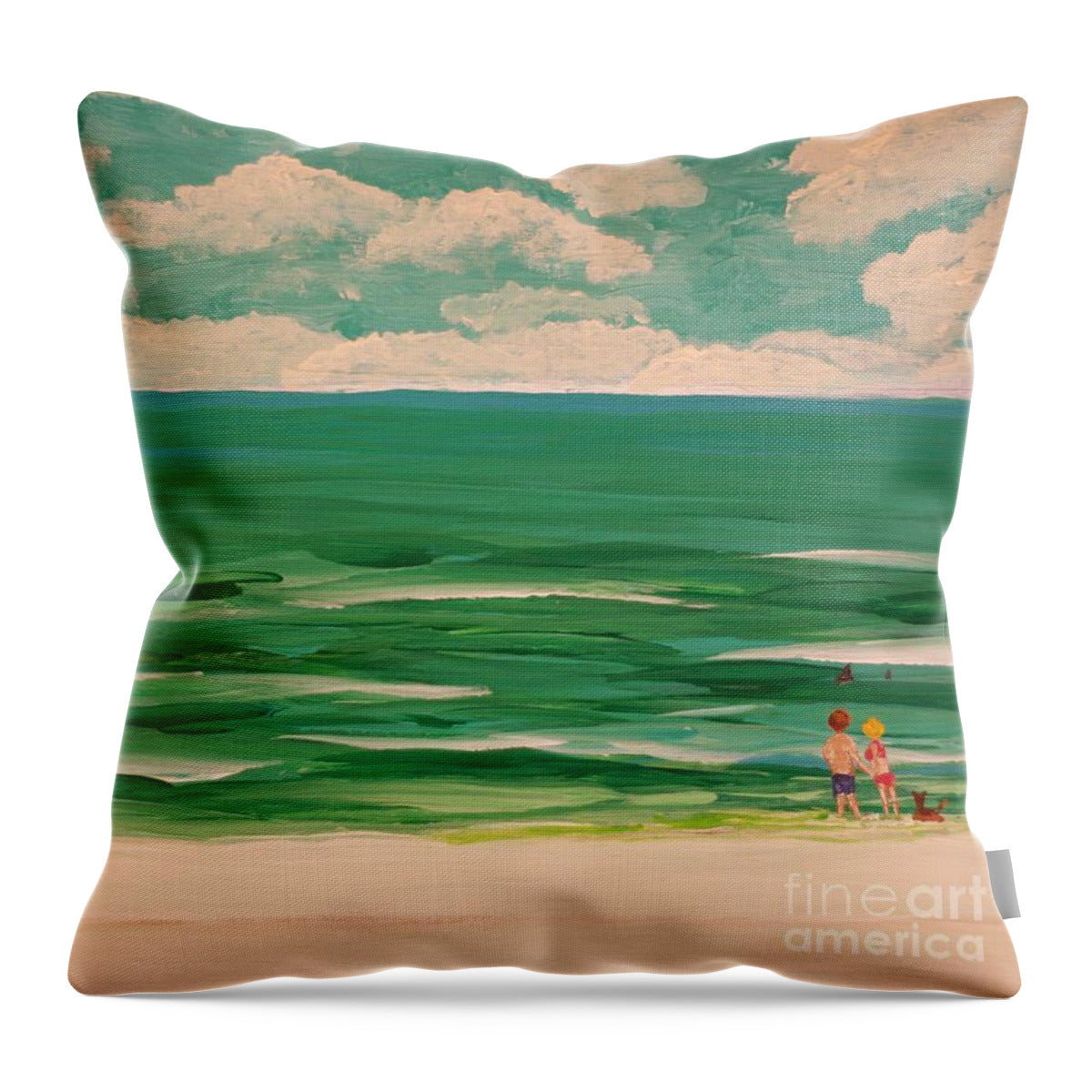 Beware of Sharks - Throw Pillow