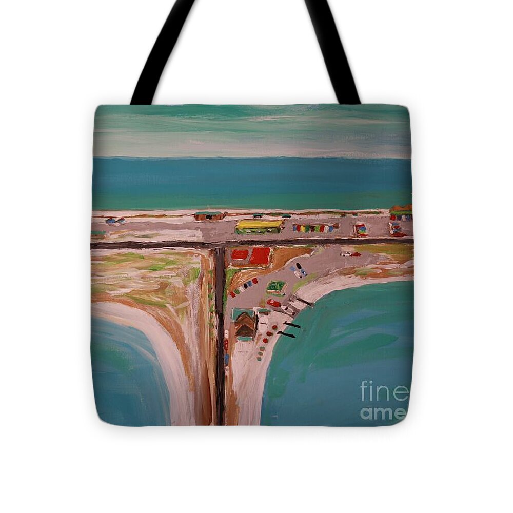 Bird's Eye View of Navarre Beach - Tote Bag