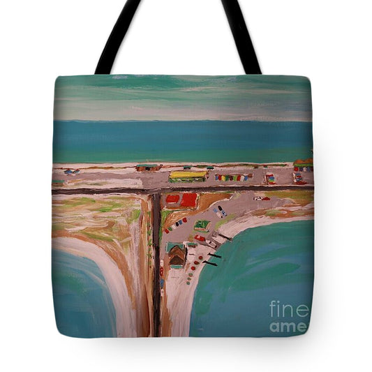 Bird's Eye View of Navarre Beach - Tote Bag