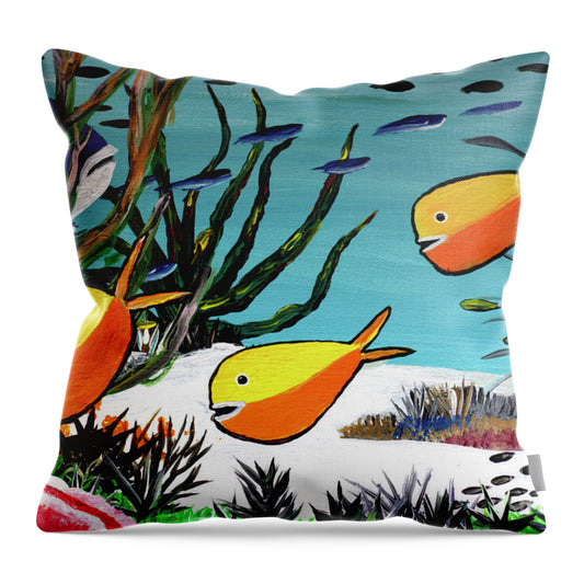 Baloon Fish - Throw Pillow