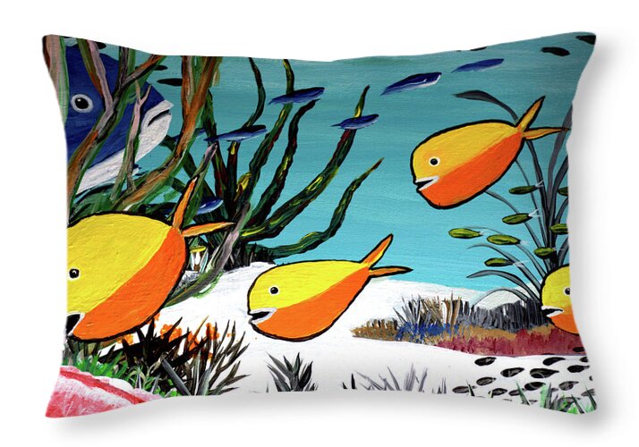 Baloon Fish - Throw Pillow