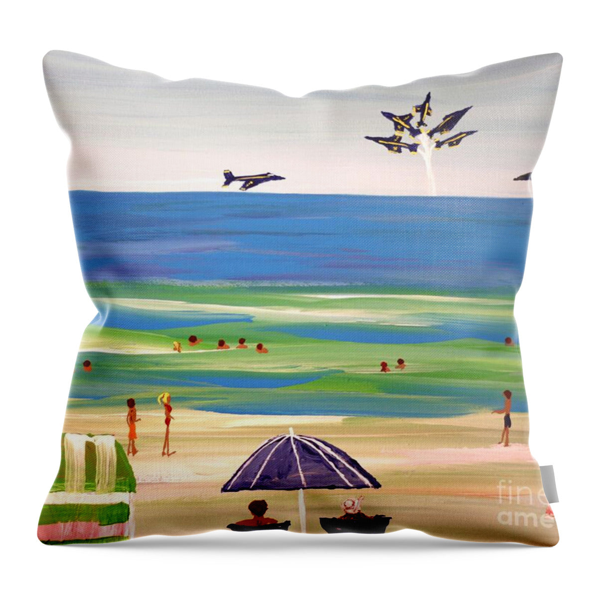 Blue Angles Pensacola - Throw Pillow