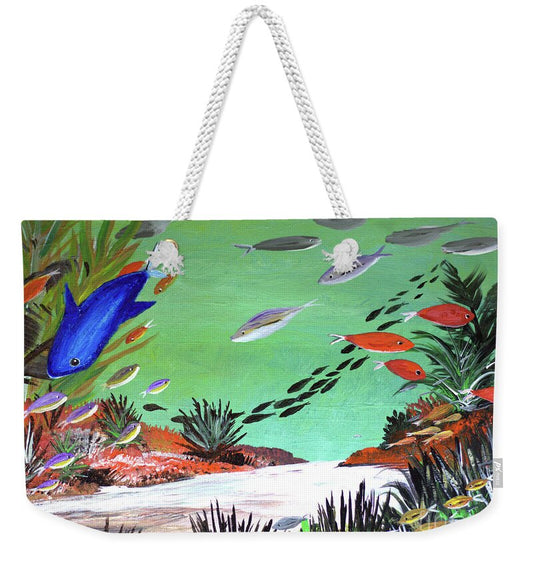 Blue n Green - Weekender Tote Bag