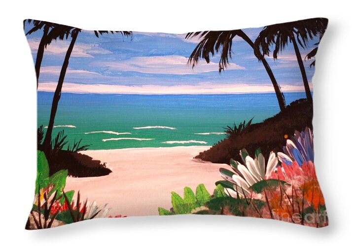 Carla's Palms - Throw Pillow