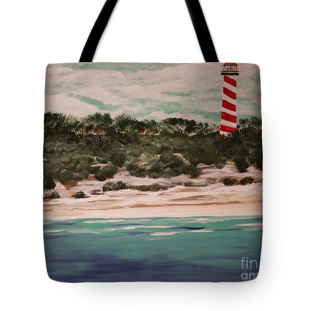 Coastal Lighthouse by the Sea - Tote Bag