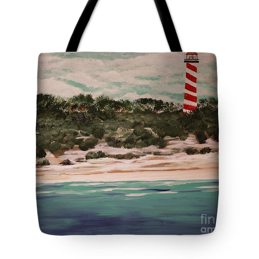 Coastal Lighthouse by the Sea - Tote Bag