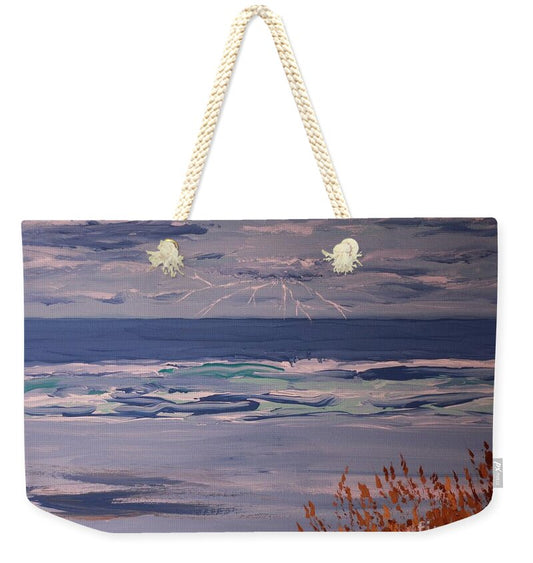 Coastal Stormy Seas - Weekender Tote Bag