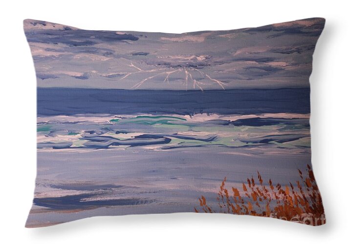Coastal Stormy Seas - Throw Pillow