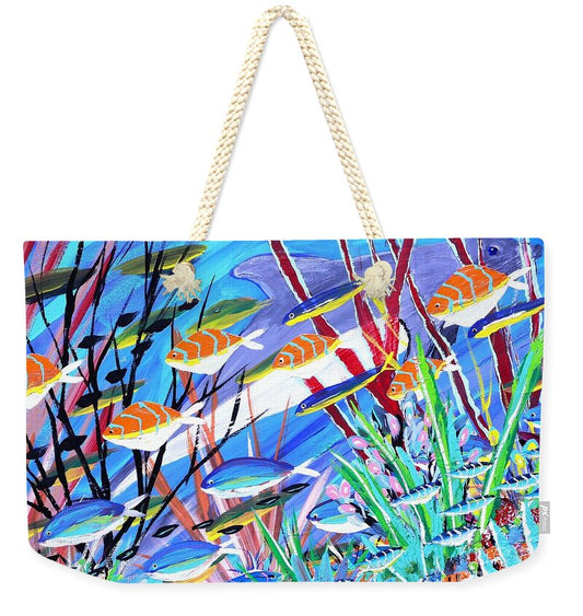 Colorful Coral Reef Scene - Weekender Tote Bag