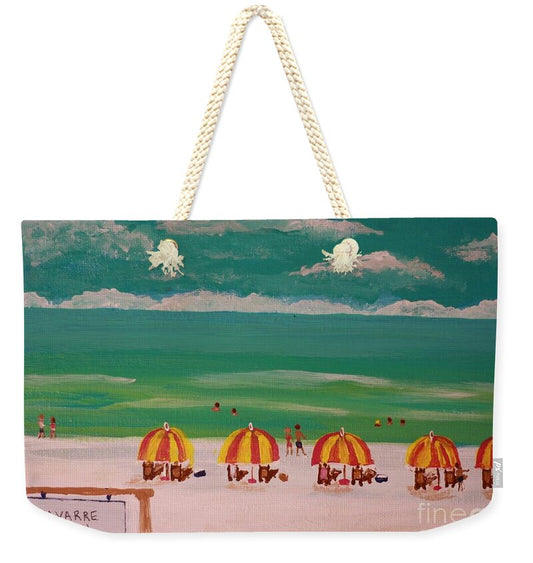 Colorful Day at Navarre Beach - Weekender Tote Bag