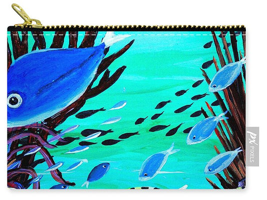 Colorful Fish in Vibrant Reef - Zip Pouch