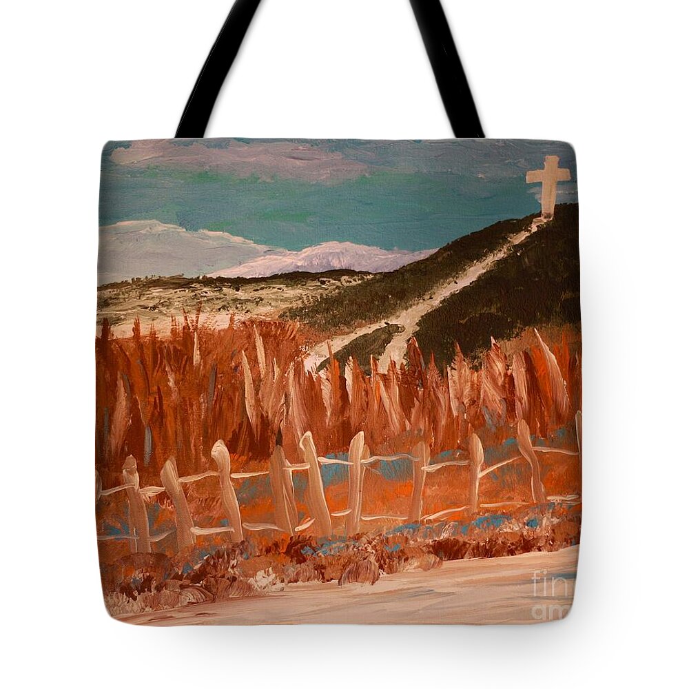 Cross on the Hill Pensacola - Tote Bag