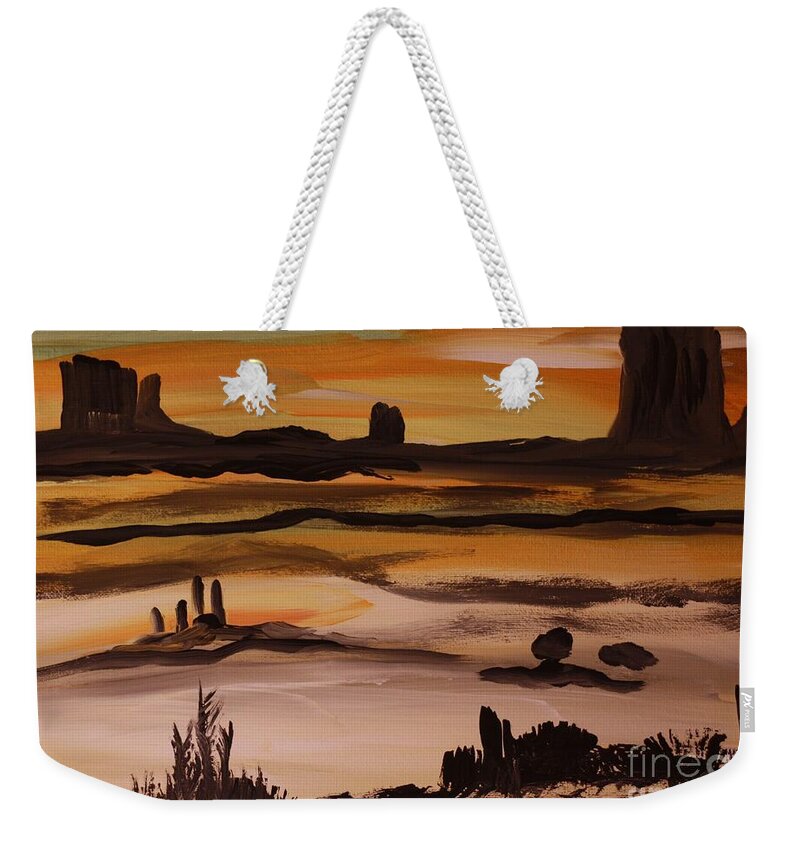 Desert Sunset Landscape - Weekender Tote Bag