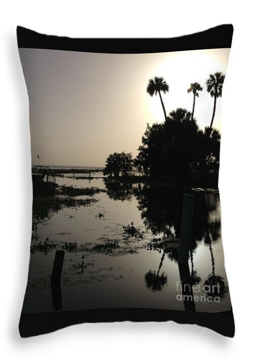 Dusk In Paradise Original Photography by James Daugherty - Throw Pillow