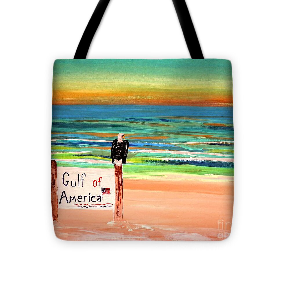 Eagle by the Gulf of America - Tote Bag