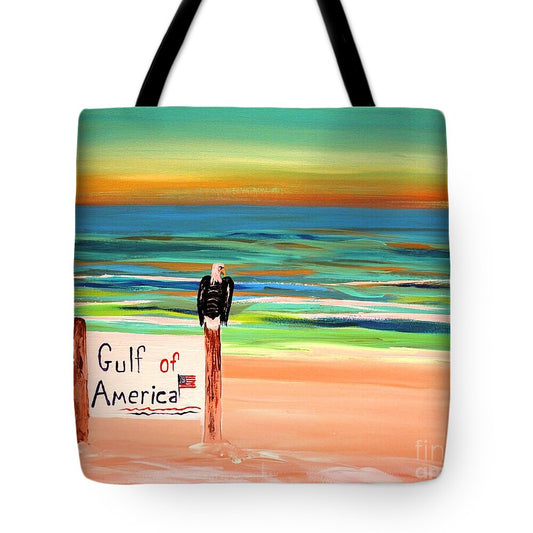 Eagle by the Gulf of America - Tote Bag