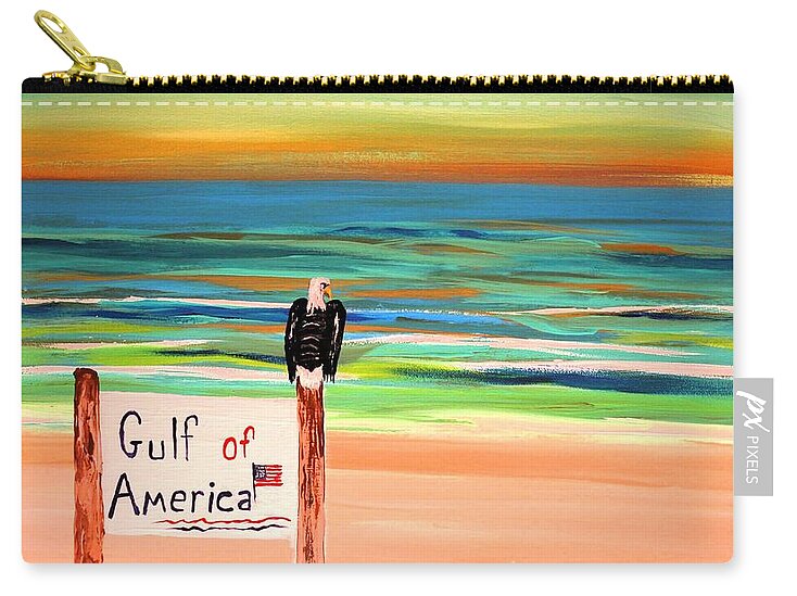 Eagle by the Gulf of America - Zip Pouch
