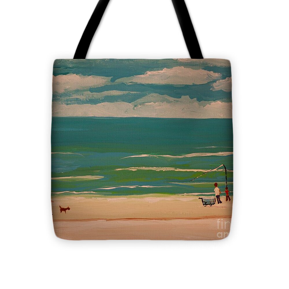 Family Fun at the Seaside - Tote Bag