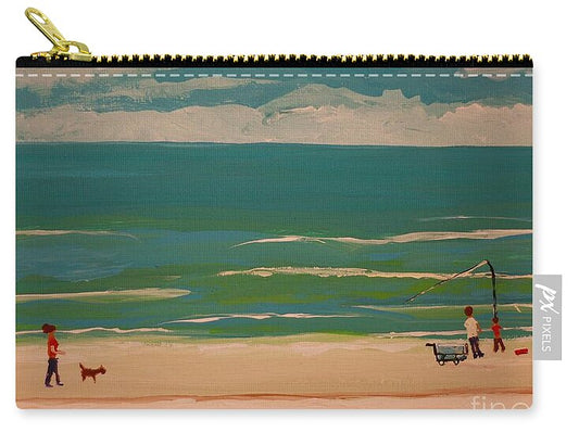 Family Fun at the Seaside - Zip Pouch