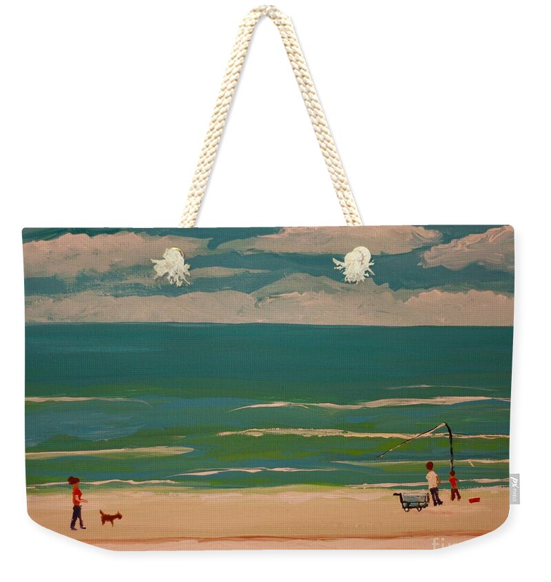 Family Fun at the Seaside - Weekender Tote Bag