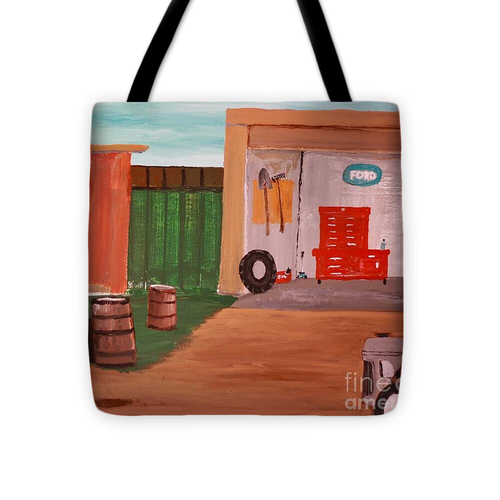 Farm 8N Ford Tractor - Tote Bag