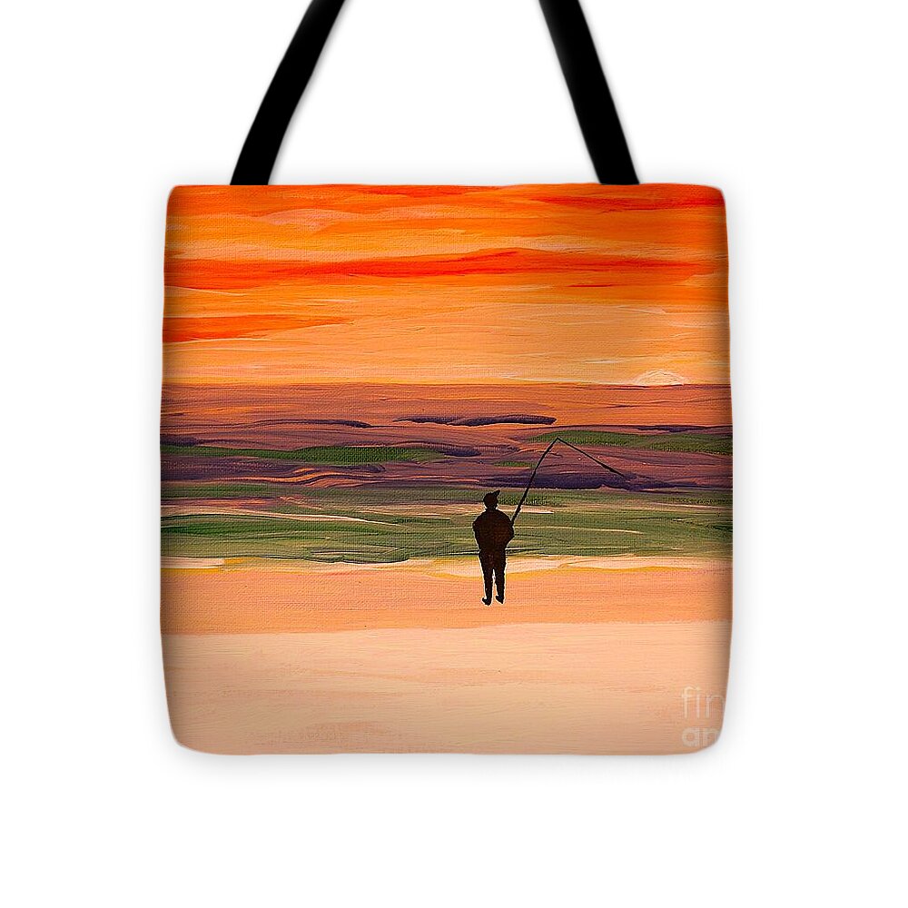 Fish until the Sun Sets - Tote Bag