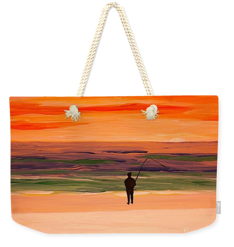 Fish until the Sun Sets - Weekender Tote Bag