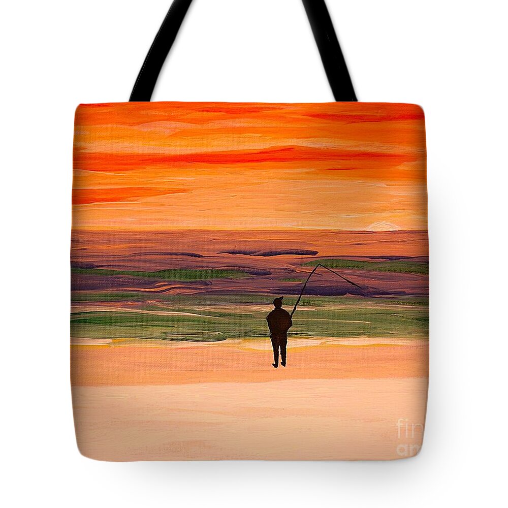 Fish until the Sun Sets - Tote Bag