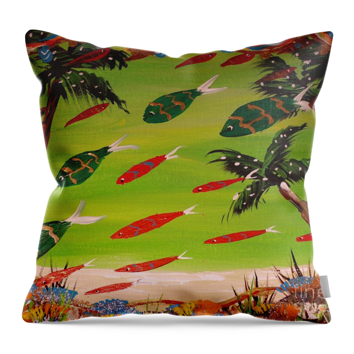 Florida Christmas - Throw Pillow