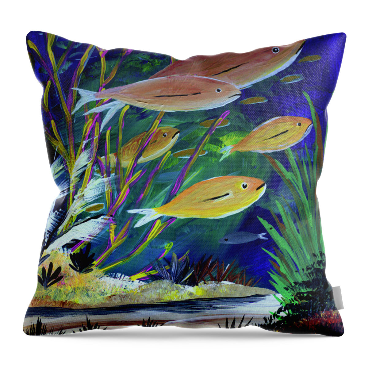 Gold Fish - Throw Pillow
