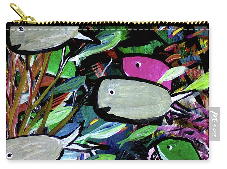 Gray Fish - Zip Pouch