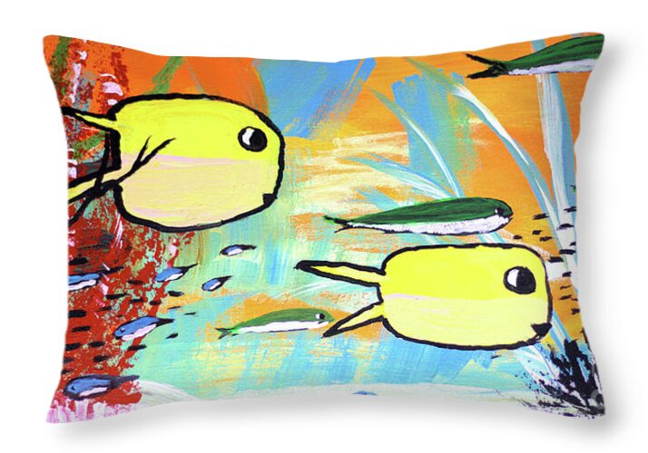 Lemon Fish - Throw Pillow