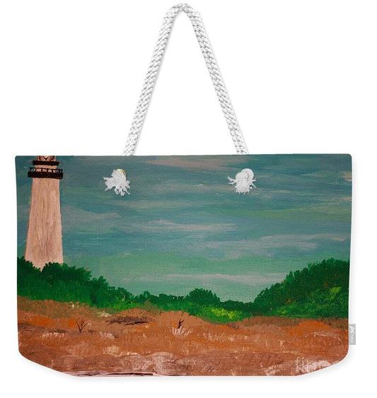 Lighthouse on the Island - Weekender Tote Bag