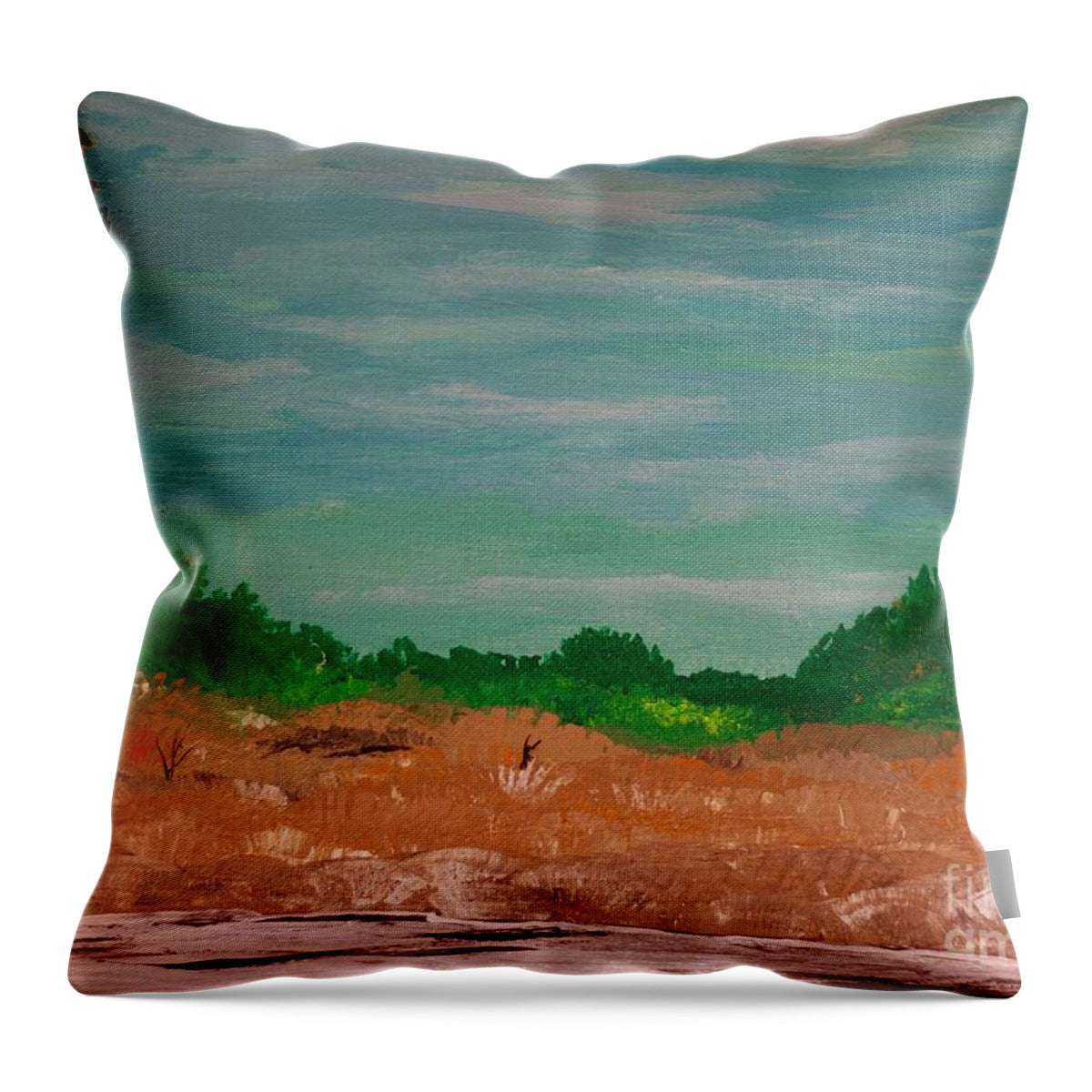 Lighthouse on the Island - Throw Pillow
