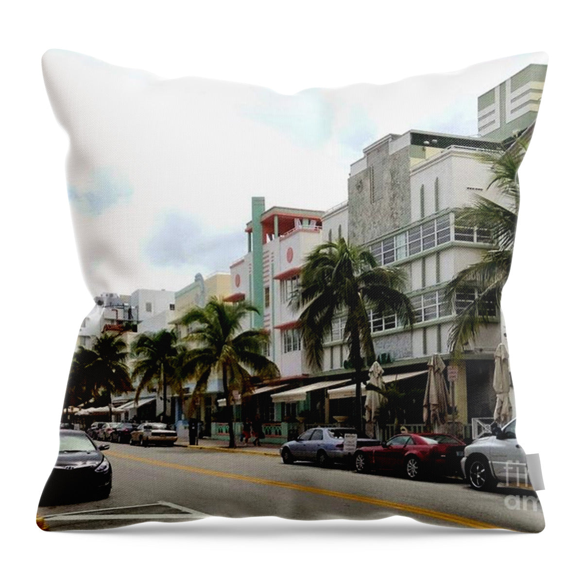 Miami Beach - Throw Pillow