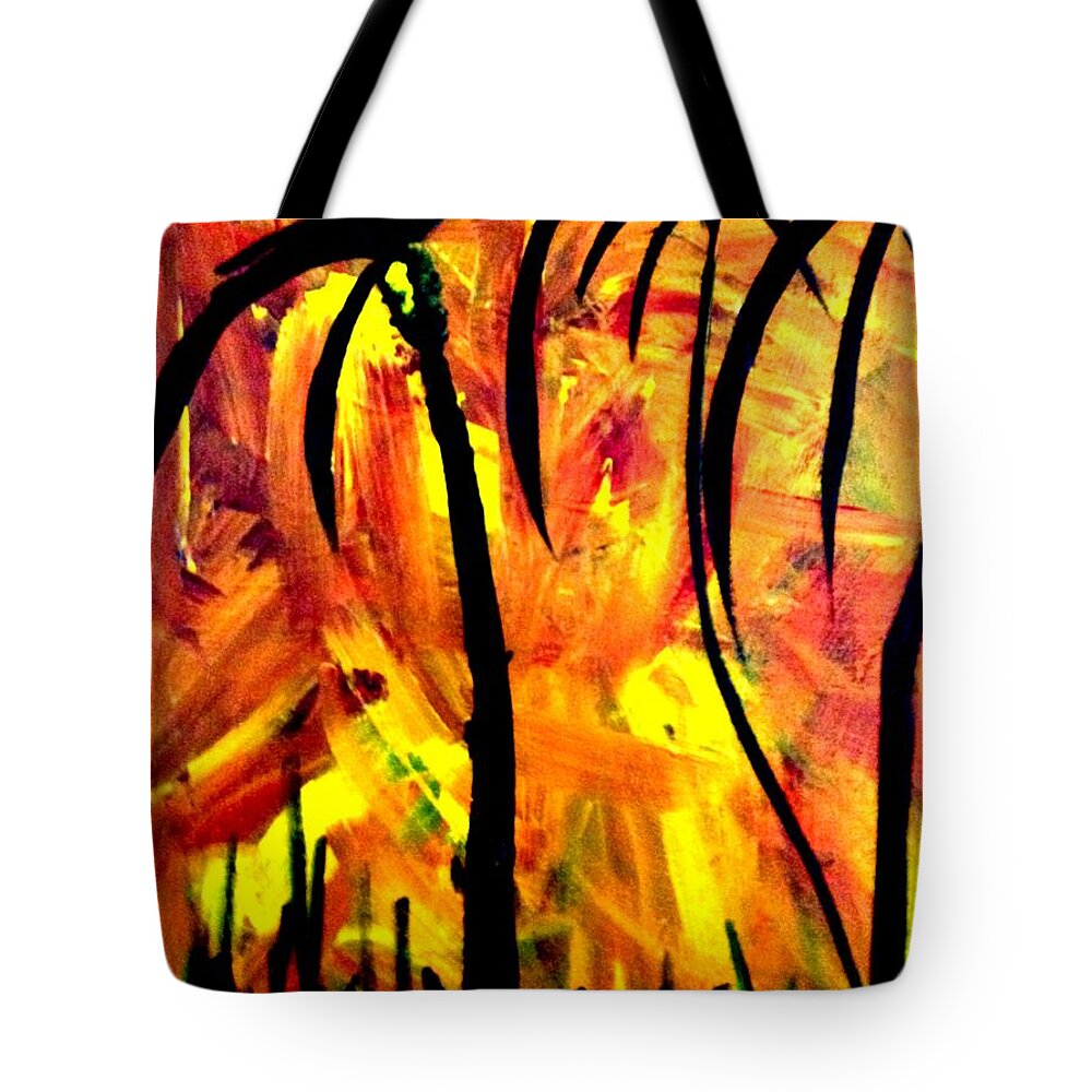 Palms aFire - Tote Bag