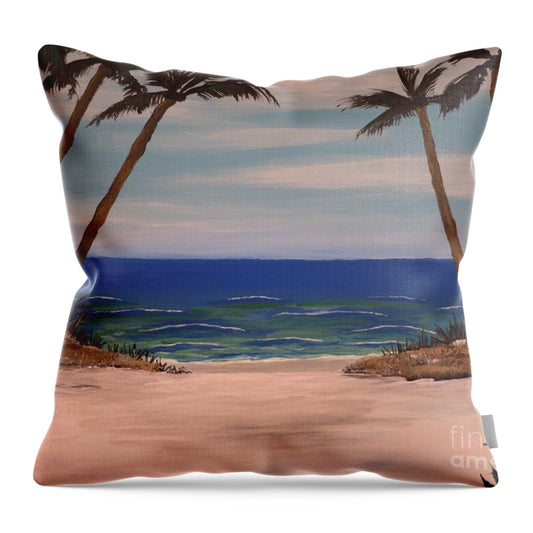 Palms of Paradise - Throw Pillow