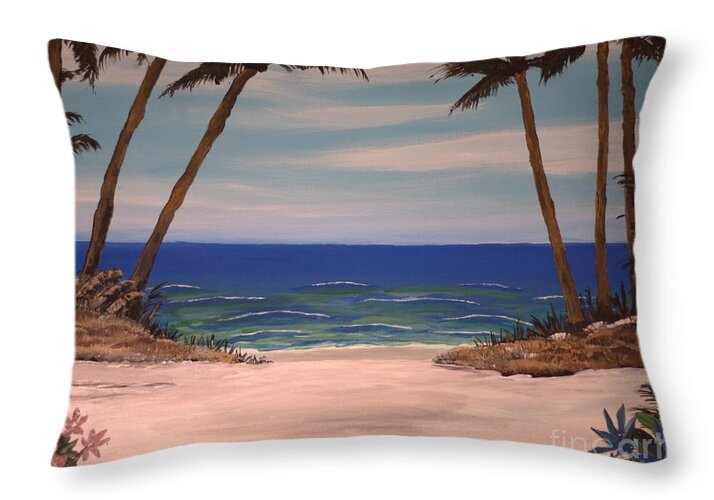 Palms of Paradise - Throw Pillow