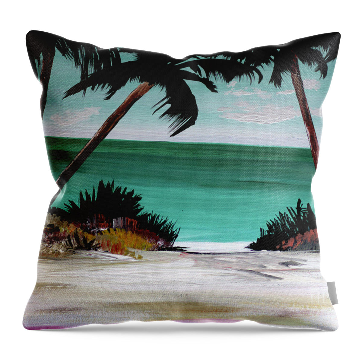 Palms of Santa Rosa - Throw Pillow