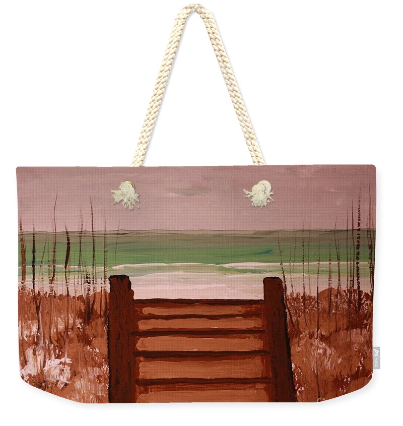 Pathway to Tranquil Beach - Weekender Tote Bag
