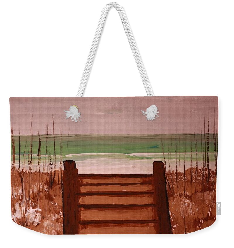 Pathway to Tranquil Beach - Weekender Tote Bag