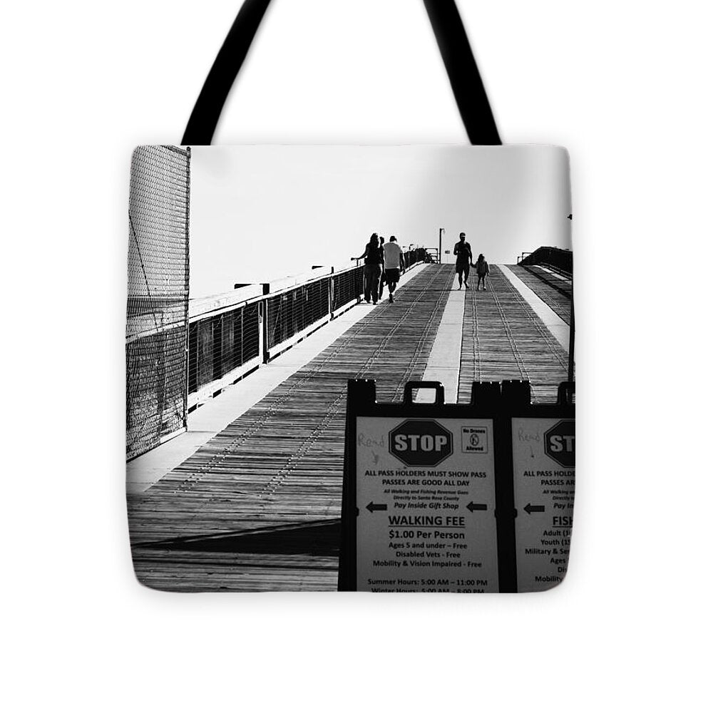 Navarre Florida Pier Entrance - Tote Bag