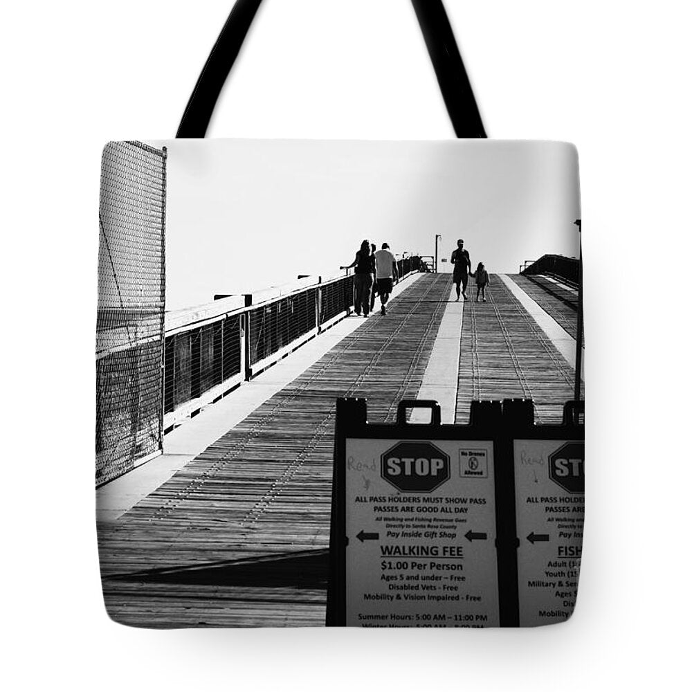 Navarre Florida Pier Entrance - Tote Bag