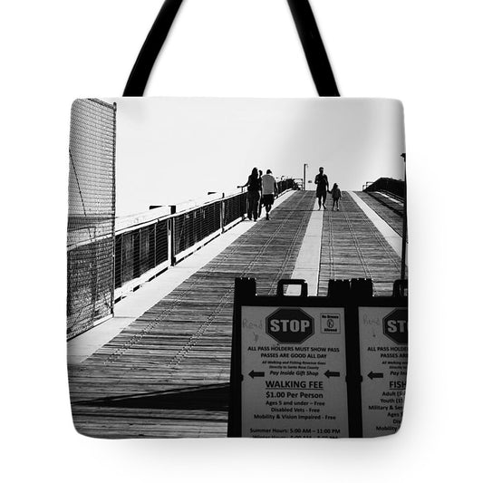 Navarre Florida Pier Entrance - Tote Bag