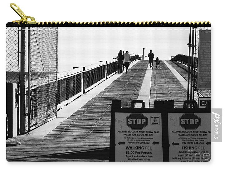 Navarre Florida Pier Entrance - Zip Pouch