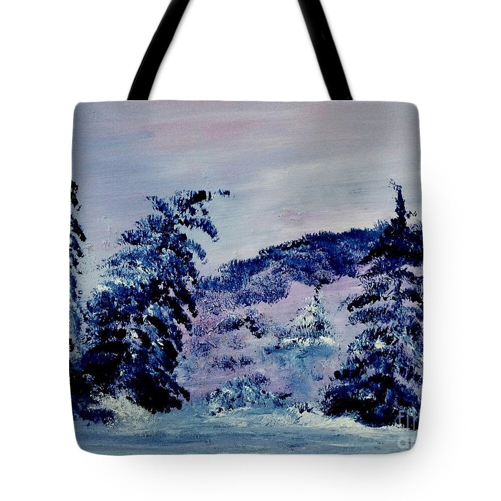 Pine and Snow - Tote Bag