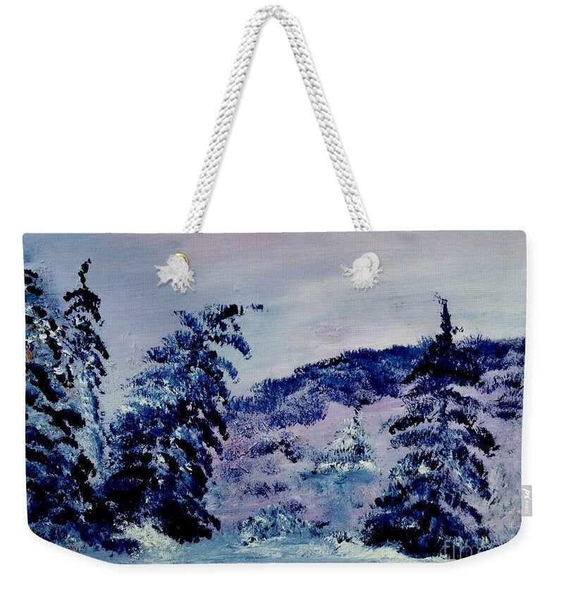 Pine and Snow - Weekender Tote Bag