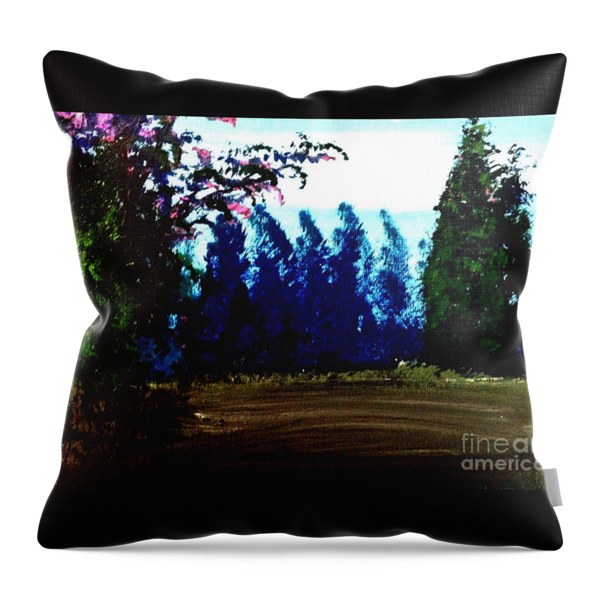 Pink Blossom - Throw Pillow