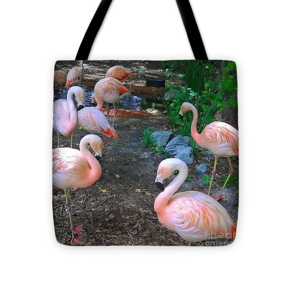 Pink Flamingos - Tote Bag